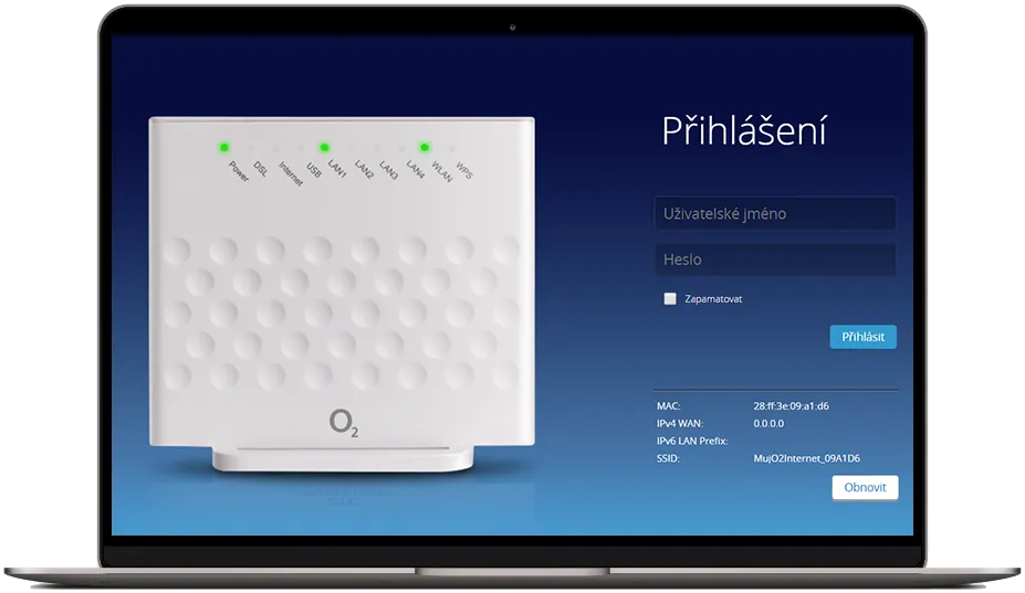 Přihlášení do administrace