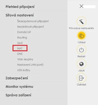 Nastavení modemu Zyxel O2 Getaway