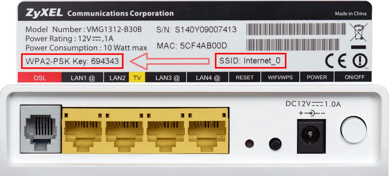Štítek s přihlašovacími údaji