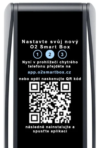 Obrazovka O2 Smart Boxu 2: Stažení aplikace Smart Box