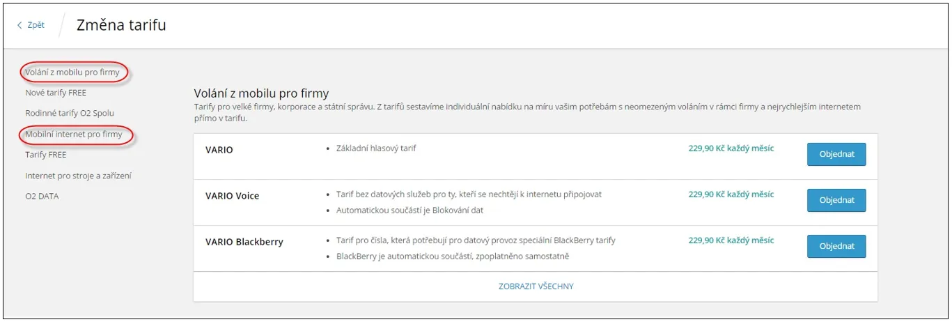 obrázek změny tarifů