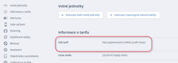 obrázek možnosti vlastního pojmenování služby