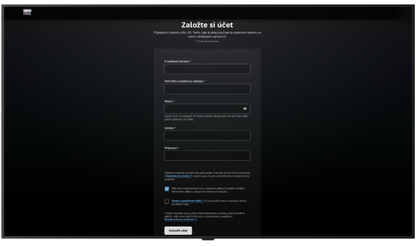 Založení účtu HBO Max na Oneplay