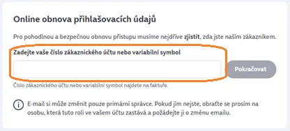 Návod: Změna zapomenutého e-mailu pro přihlášení do Moje O2