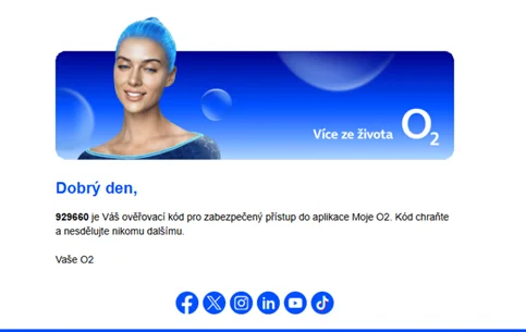 Návod: Změna zapomenutého e-mailu pro přihlášení do Moje O2