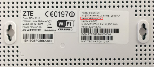 O2 | Huawei B2368-66 + ZTE ZXHN H267A - Nastavení ...