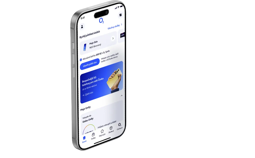 Nakoupíte snadno v aplikaci v Moje O₂