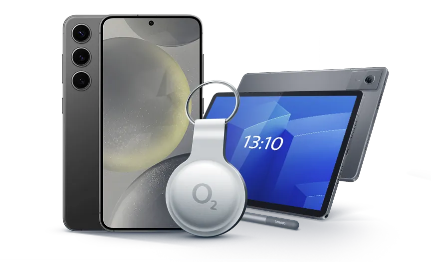 Samsung Galaxy S24 5G 128GB s Lenovo Idea Tab 11 5G a O₂ tag