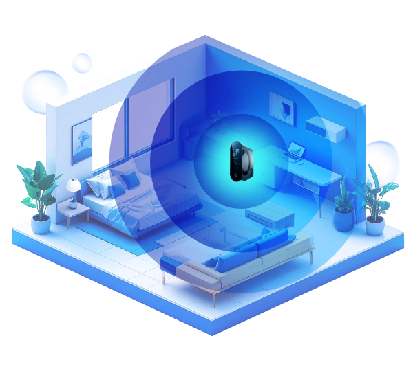 O2 Mesh: Vizualizace pokrytí Wi-Fi signálem u domácností o ploše do 60 čtverečních