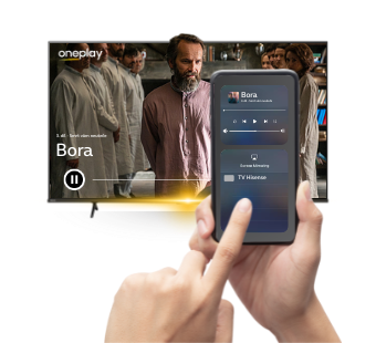 Hisense funkce Share to TV pro sdílené a zrcadlení obrazovky