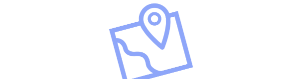 Ikona mapy ilustrující ověření dostupnosti O2 Internetu s funkcí mesh na konkrétní adrese