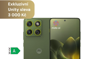 Zelený telefon Motorola Edge 70 5G  s exkluzivní slevou 3 000 Kč
