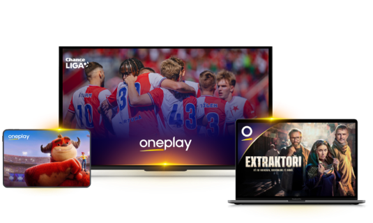 Sledování filmů, sportu a pořadů na TV, tabletu a notebooku