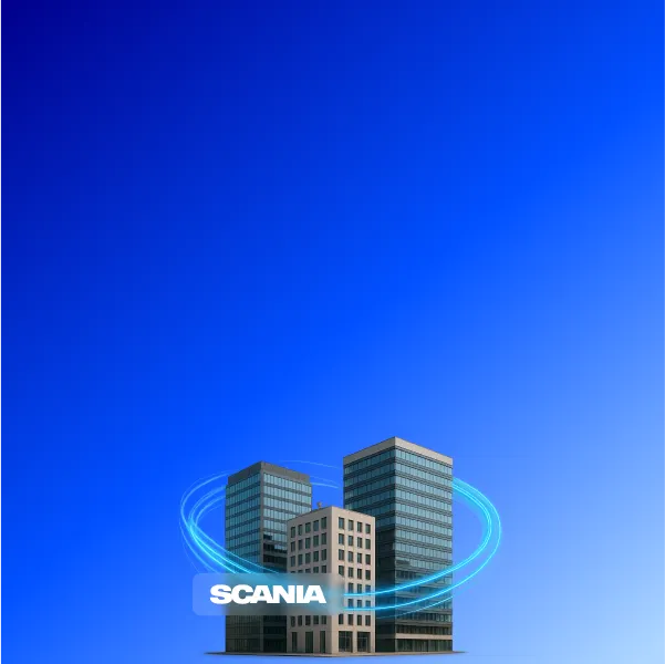 Datové propojení poboček pro Scania