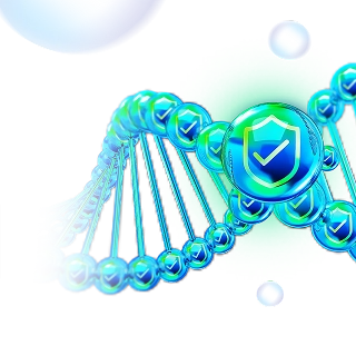 Zelená DNA šroubovice