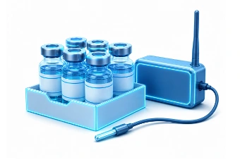 IoT zařízení kontrolující teploty léčiv či vakcín při skladování